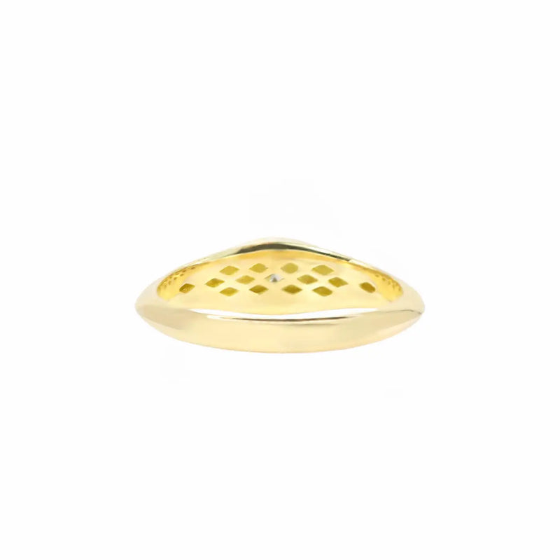 Georgios Collections 18 Karat Yellow Gold Evil Eye Diamond Ring