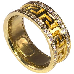 18 Karat Yellow Gold Diamond Eternity Band Ring
