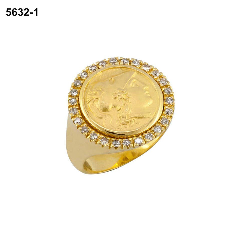 Jorge Adeler Men's 18K Hammered Yellow Gold Victoria Coin Ring - Bergdorf  Goodman
