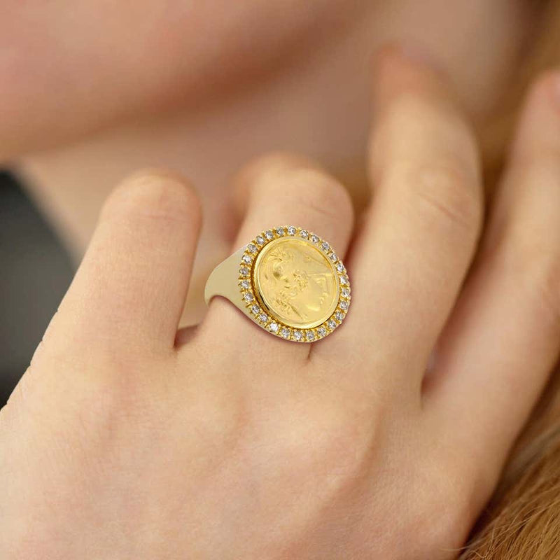 Latest Arrival Charm Coin Jewelry Turkish Ring Adjustable Gold Coin Rings  for Women - China Ring and Coin Ring price | Made-in-China.com