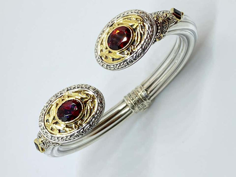 Garnet Bracelet for Women – Genuine, Triple-Row Red Garnet Jewelry – 9 –  Jewelexcess