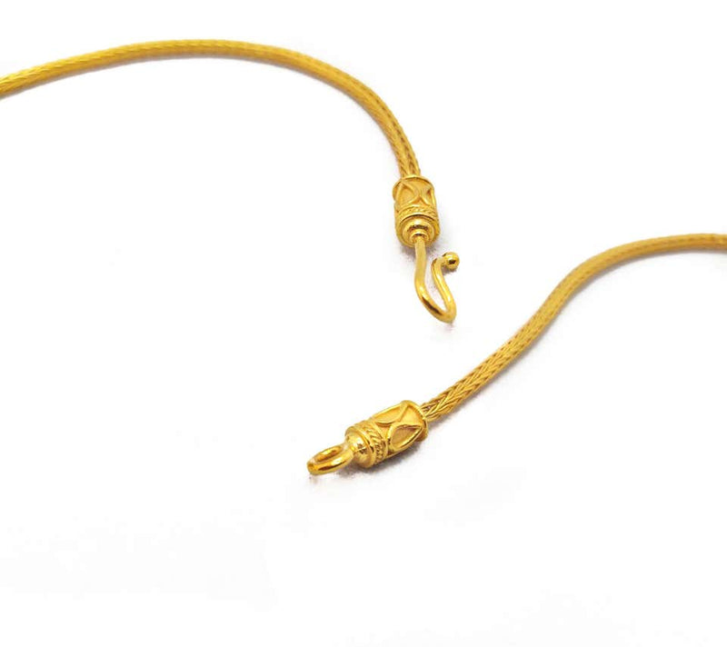 18 Karat Yellow Gold Diamond Emerald Drop Pendant Necklace